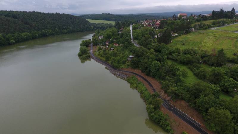 Cyklostezka Plumlov - Mostkovice, atraktivní přehrada